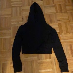 Lululemon cropped black hoodie size 2